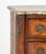 French Louis XV Marble Top Ormolu Mounted Walnut Chest For Sale - Image 3 of 10