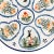 Beautiful vintage French faience decorative oyster plate by Henriot Quimper featuring a quintessential Breton and country...