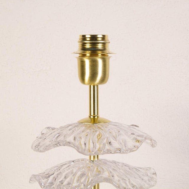 Table Lamp with Artistic Glass of Murano Ambrati and Brushed Metal Structure, Italy, 2000s For Sale - Image 10 of 14