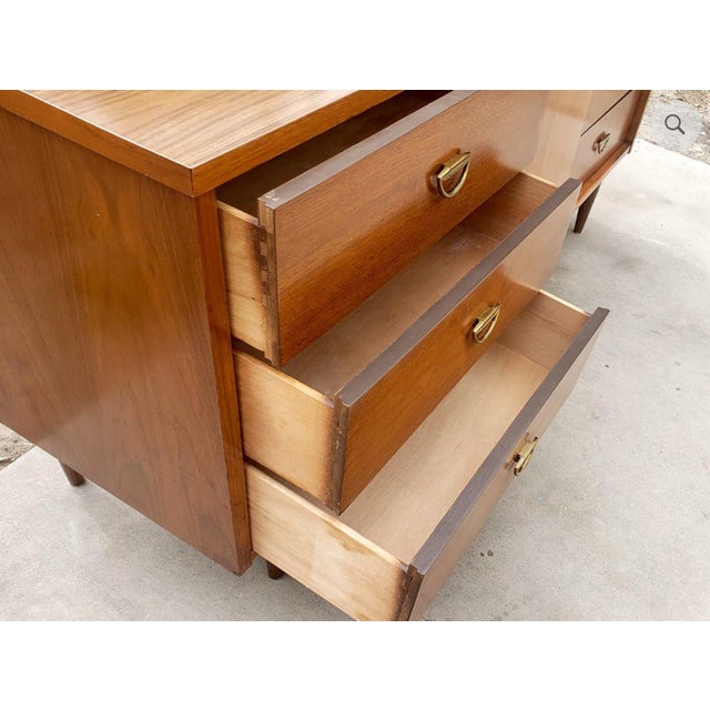 MidCentury Modern Ward Furniture Mfg Co Dresser Chest With Mirror