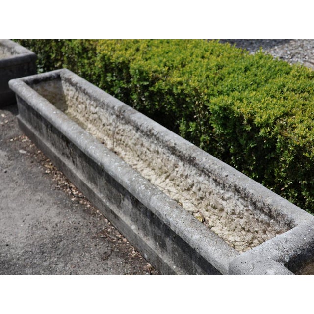Mid-Century Modern Mid-Century French Limestone Planters, 1950s, Set of 4 For Sale - Image 3 of 12
