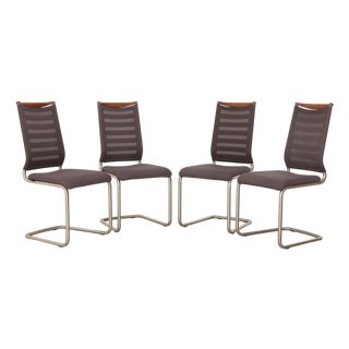Fabric Lilli Cantilever Chairs from Venjakob, Set of 4 For Sale