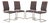Fabric Lilli Cantilever Chairs from Venjakob, Set of 4 For Sale