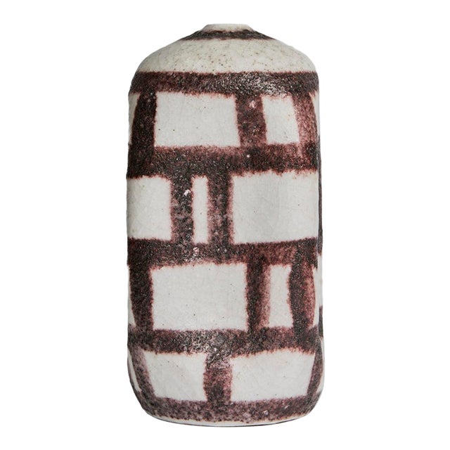 Rare Guido Gambone Signed Vase For Sale