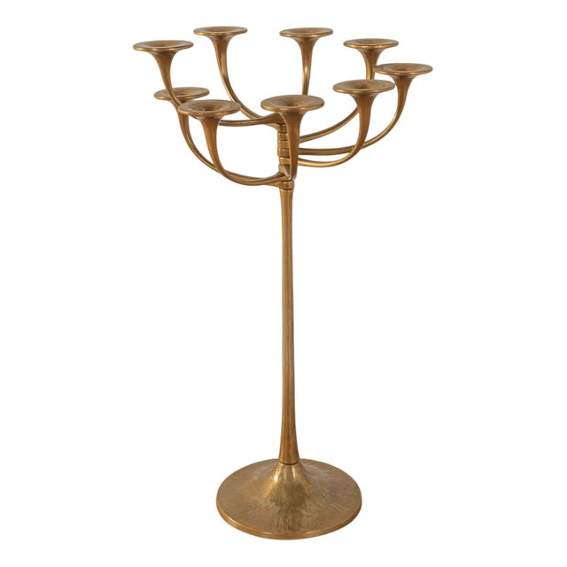 Brutalistic Candleholder by Michael Harjes, 1970s For Sale