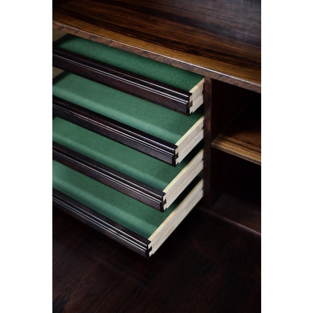 Brown Mid-Century Scandinavian Modern Rosewood Highboard with Bar by Æ. Jensen & T. Mølholm for Herning, 1960s For Sale - Image 8 of 18