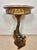 Antique Polychromed Pedestal Side Table with Marble Top For Sale - Image 9 of 13