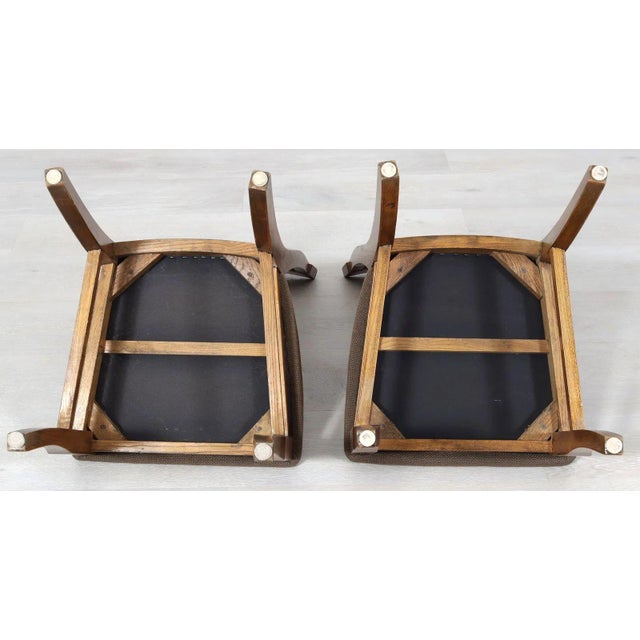 Traditional Set of 10 Regency Oak X-Back Dining Chairs, Mid 20th Century For Sale - Image 3 of 5