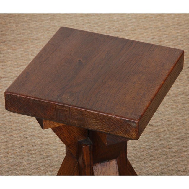 French Oak Stools, 1960, Set of 2, in Good conditions. Designed 1960 to 1969