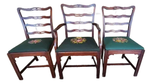 Mid 20th Century Antique Chairs, Set of 3
