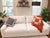 Modern Restoration Hardware Sofa for Sale!!! Beautiful White Sofa With Easy-to-Clean Fabric. Measures 95″ Long × 38.5″ Deep × 30″ High For Sale - Image 3 of 5