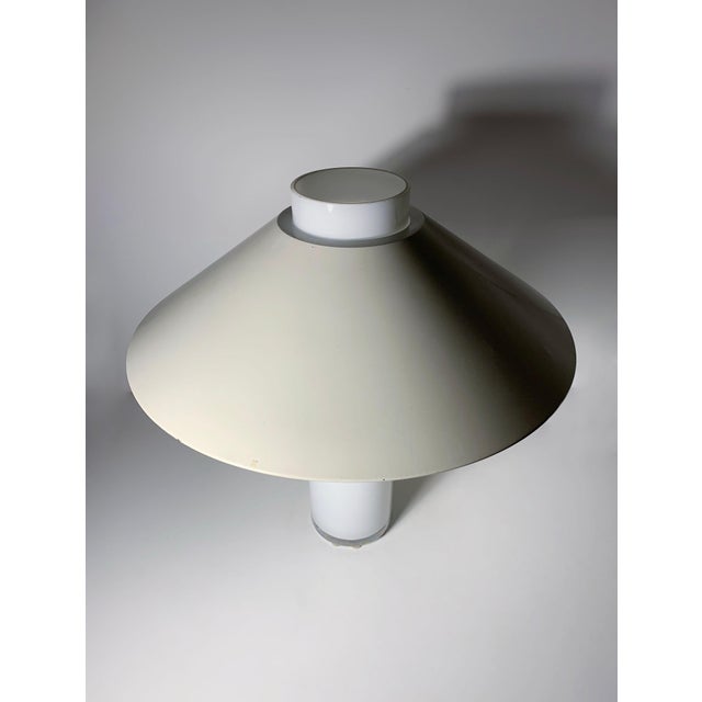 Luxus Vintage Architectural Swedish Glass Lamp by Luxus For Sale - Image 4 of 6