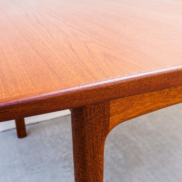 Wood Restored Folke Ohlsson for Dux Swedish Mid Century Modern Teak Dining Table For Sale - Image 7 of 15