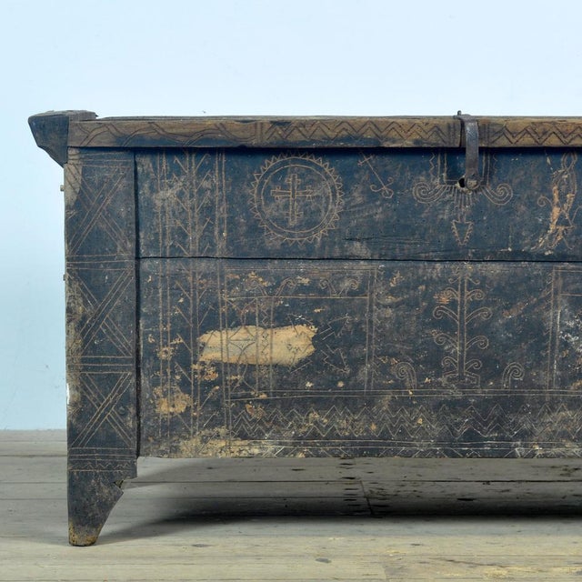 Antique Shepherd's Chest, 1820s For Sale - Image 9 of 18