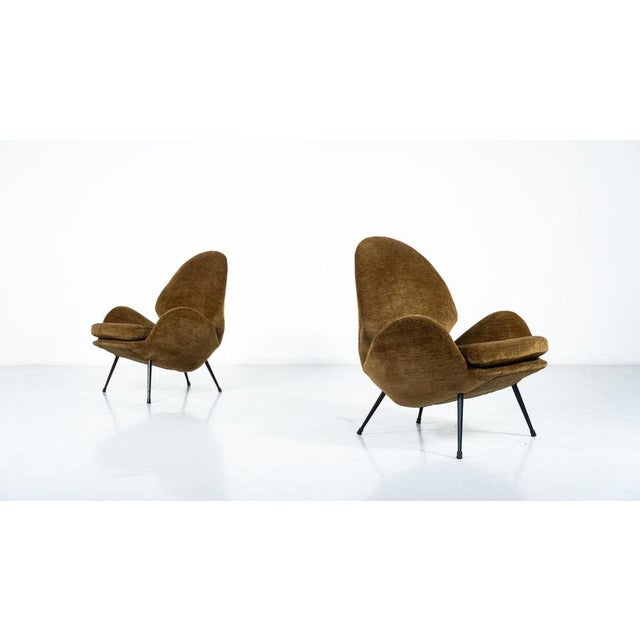 1950s Vintage Italian Lounge Chairs, 1950s, Set of 2 For Sale - Image 5 of 16