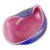 Vintage Seguso Murano Blue Sapphire Pink Gold Flecks Italian Art Glass Mid Century Bowl Dish For Sale