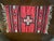 Rustic Spectacular New Mexico Large Red Cross 1920's Chimayo Weaving - Rare For Sale - Image 3 of 7
