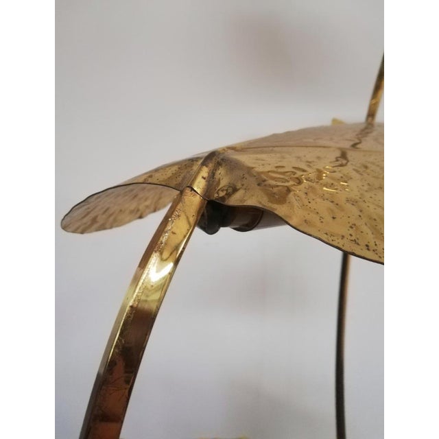 Floor Lamp with Large Brass Leaves by Carlo Giorgi for Bottega Gadda, 1970s For Sale - Image 13 of 18