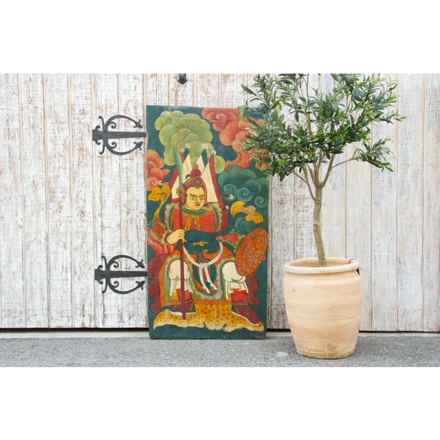Colorful Antique Tibetan "Khan" Door Panel For Sale - Image 10 of 11