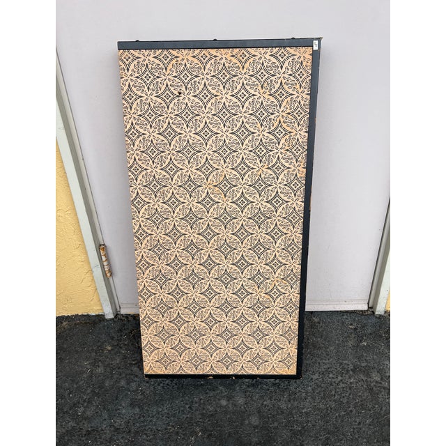 Vintage Japanese Asian 4 Panel Boybu Folding Screen For Sale - Image 10 of 10
