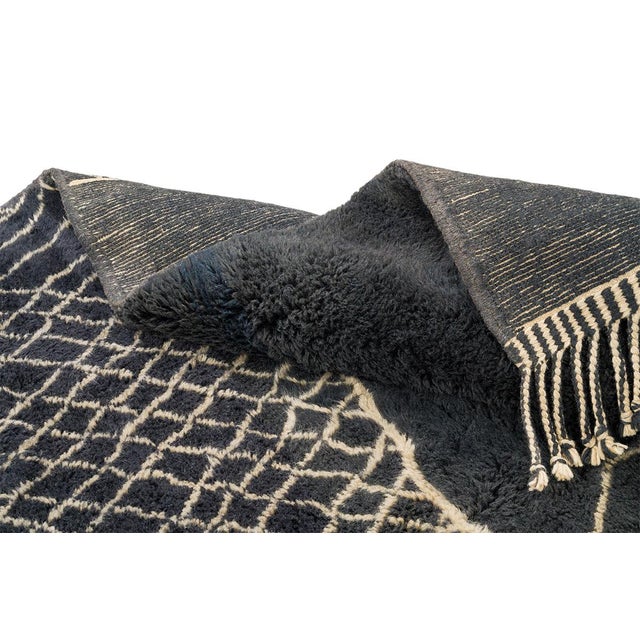 Textile Premium Hand-Knotted Wool Rug | 13'3" X 9'9" | One of a Kind For Sale - Image 7 of 8