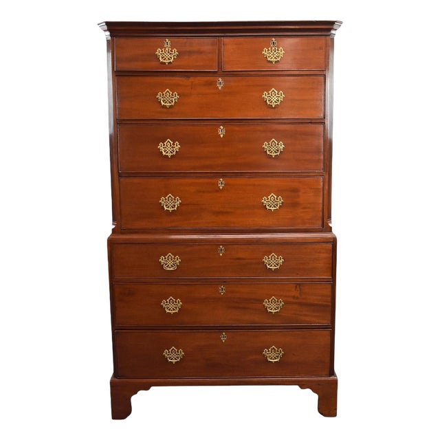 George III Mahogany Chest, 1800 For Sale