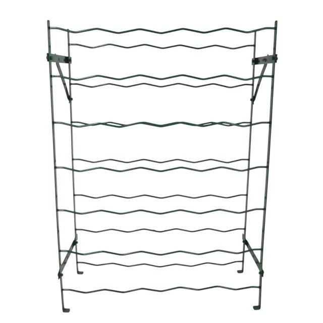 Late 20th Century Freestanding Wire Work 35 Bottle Wine Rack For Sale In New York - Image 6 of 6