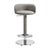 Hillary Gray Leather and Chromed Metal Bar Stool by Richard Hutten For Sale - Image 4 of 4