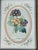 1970s Small Vintage Botanical Primula Chromolithograph in Handpainted Frame For Sale - Image 4 of 4
