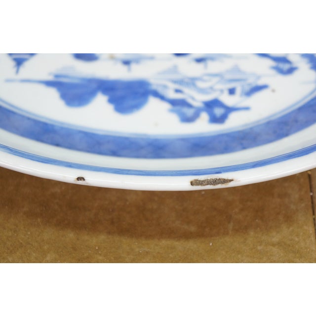 Antique Chinese Export Canton Blue White Serving Platter & Vegetable Tureens For Sale - Image 6 of 18