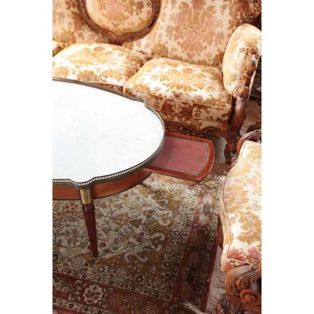 2000 - 2009 Louis XVI Marble Coffee Table For Sale - Image 5 of 6