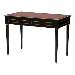 Ebonised Walnut Desk, 1940s For Sale