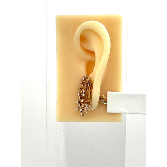 Early 21st Century Imperial Topaz Pear Shape & Diamond Earrings in 18k Rose Gold - 2 Pieces For Sale - Image 5 of 8