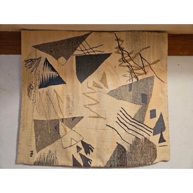 Triangle Iii: Law of Three Hand Woven Tapestry Series 1990 For Sale - Image 4 of 6