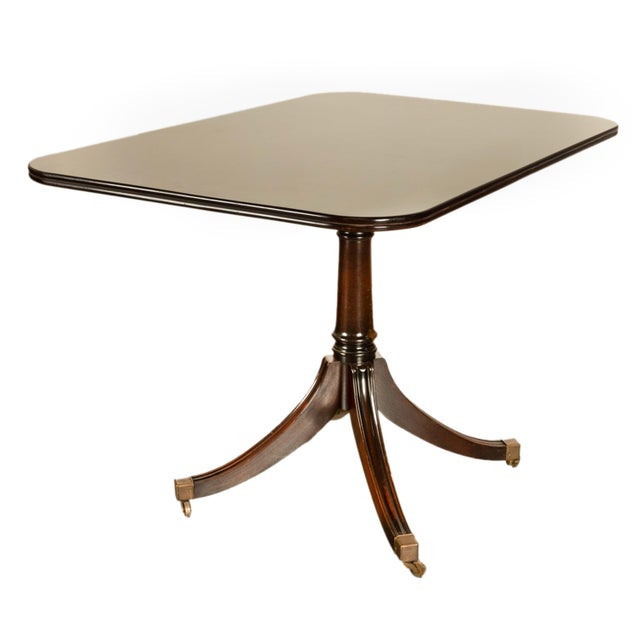 Antique Tilt Top Georgian Regency Mahogany Pedestal Breakfast Dining Table 1810 For Sale - Image 10 of 17