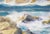 Paper Rocky California Seascape in Watercolor on Paper by Paul Dougherty For Sale - Image 7 of 11