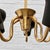 Scandinavian Modernist Five Arms Chandelier in Steel and Brass, Sweden, 1950s For Sale - Image 9 of 13