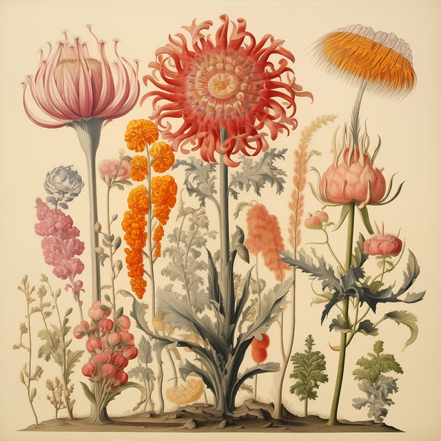 Antique Botanical Garden Study - Natural History Fine Art Print For Sale - Image 6 of 6