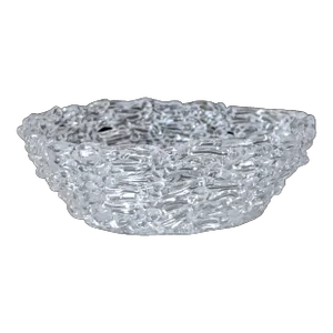 Mid Century Modern Spun Lucite Trinket Dish Bowl