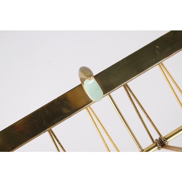 1960s Brass Wall-Mounted Coat Rack, 1960s For Sale - Image 5 of 9