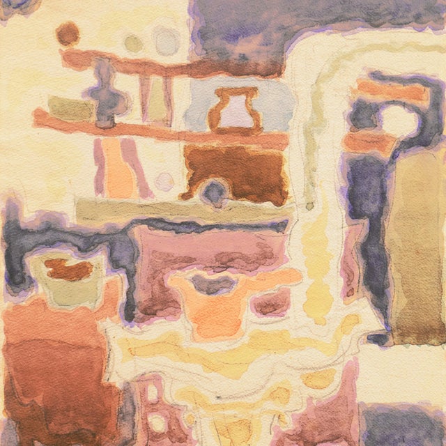 Paper 'Pot Bellied Stove' by Victor Di Gesu, California, Paris, Louvre, Academie Chaumiere, San Francisco Art Association, Los Angeles County Museum of Art For Sale - Image 7 of 10