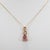 Pink 3.2Ct Pink Tourmaline Pendant With Earth-Mined Diamond Accents in Solid 14k Gold For Sale - Image 8 of 8