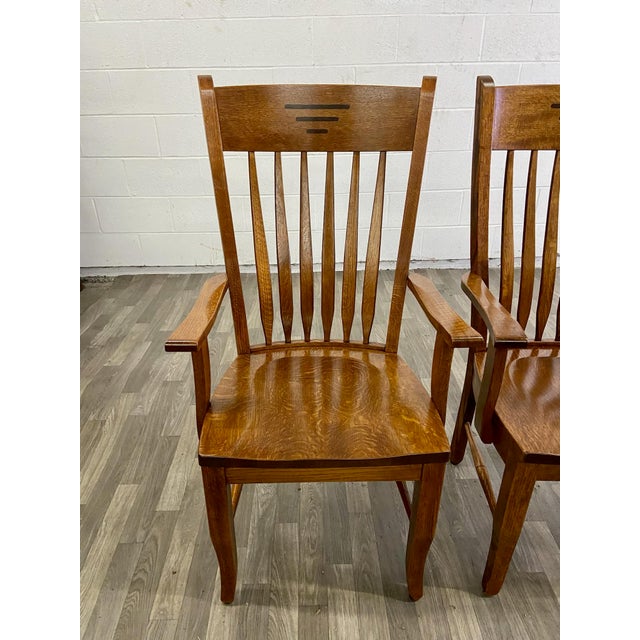 Palettes by Winesburg Classic Shaker Arm Chairs Pair Chairish