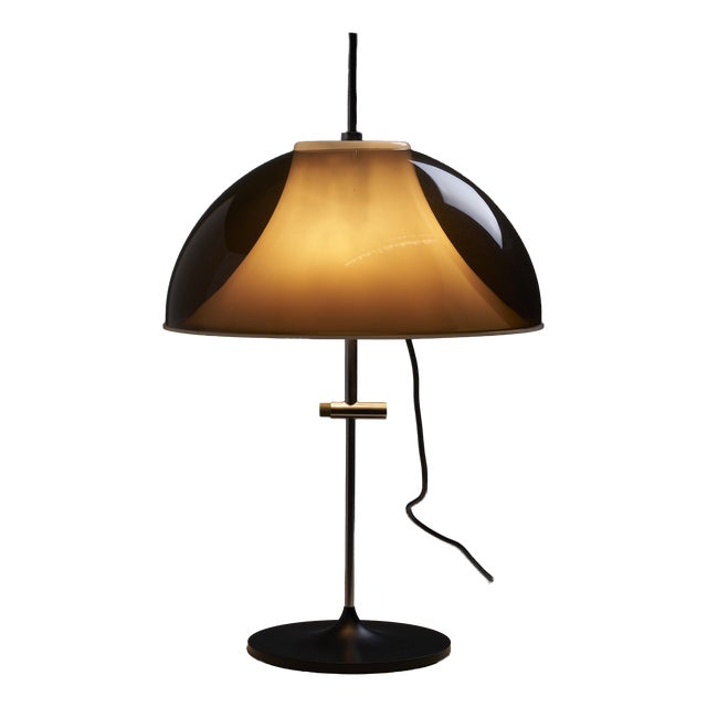 Space Age Table Lamp with Mushroom Shade, 1960s For Sale