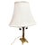 1930 Hollywood Regency Cast Bronze Scrolling Griffin Table Lamp W/ Lamp Shade For Sale - Image 4 of 11
