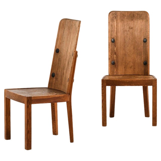 Set of Lovö Side Chairs attributed to Axel Einar Hjorth for Nordiska Kompaniet, 1932 For Sale