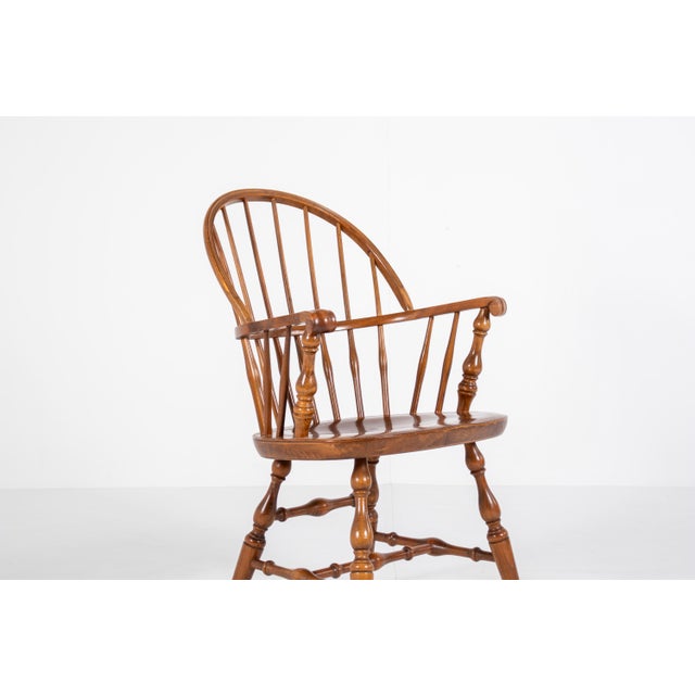 Vintage Windsor Armchair in Solid Wood, 1960s For Sale - Image 12 of 14