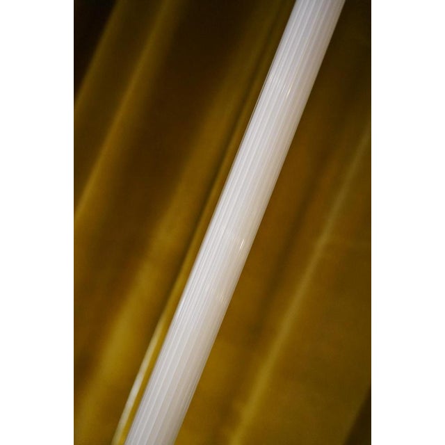 Tricorno Floor Lamp in Opaline Glass by Ludovico Diaz De Santillana for Venini, 1980s For Sale - Image 9 of 12