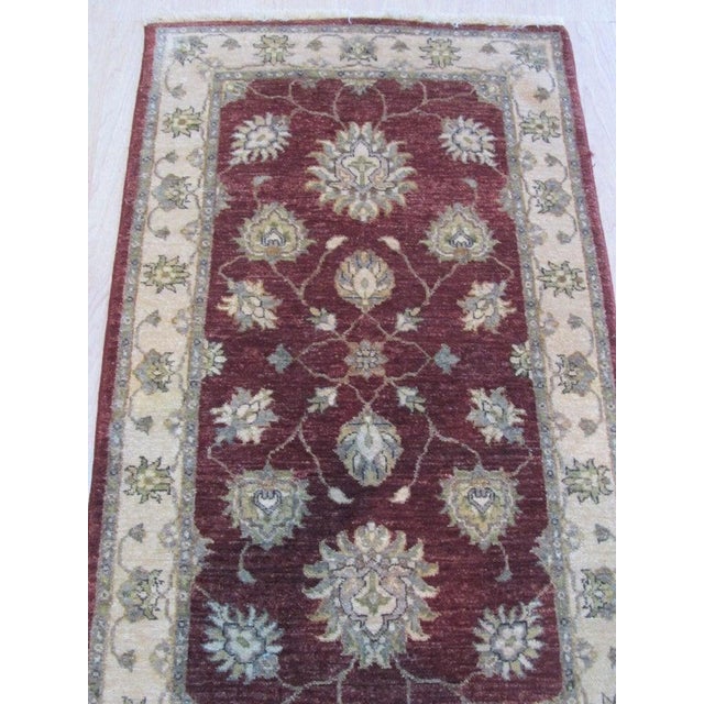 Contemporary 9x12 Red Hand-Knotted Wool Floral Cascade Classic Traditional Modern Carpet Rug For Sale - Image 3 of 4