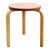 Alvar Aalto Stool in Leather for Artek, 1960s For Sale
